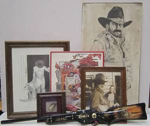 lot 397 image: Lot of Western Wall Art
