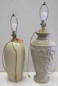 lot 469 image: 2 Ceramic Lamps