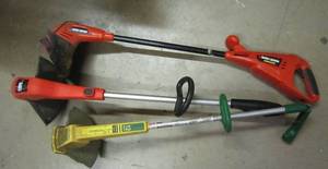lot 527 image: 3 electric weed trimmers