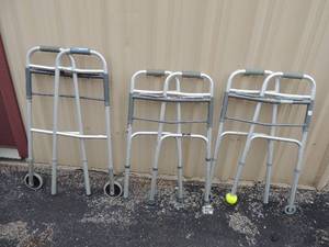 lot 164 image: 3 McKesson walkers 2 have wheels