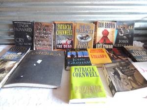 lot 193 image: Large book of America, John Grisham books, Patricia corn well, Jeffrey archer and many more