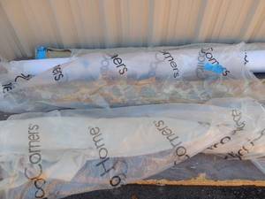 lot 236 image: 4 rolls of fabric   CONSISTS OF  APPROX 5 YARDS OF NORWALK UPOLISTERY, 3 YARDS OF SILK, WHITE  ALL ON ROLLS
