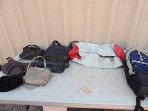 lot 261 image: Lot of back packs ,purses, totes anda travel bag