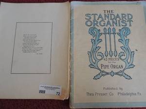 lot 36 image: MUSIC BOOKS - SHEET MUSIC THE STANDARD ORGAN FOR PIPE ORGANS - HAS 43 SELECTIONS