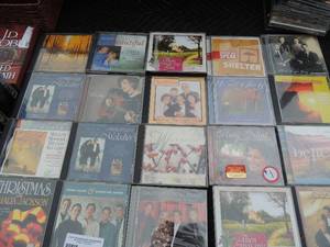 lot 282 image: Lot of music CDs and cassette tapes- Chuck wagon gang, Cathedral quartet gaither vocal band Jason Breland Shelter and more. Cassetts JD Robb Merle Haggard Patsy Cline and more