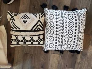 lot 41 image: Ethnic Inspired Cotton Throw Pillows