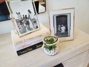 lot 73 image: Frames, Books & Faux Succulent