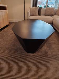 lot 158 image: Geometric Metal Coffee Table