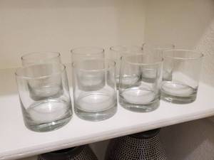 lot 183 image: Eight Clear Drinking Glasses