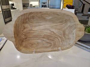 lot 175 image: Wood Dough Bowl
