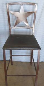lot 657 image: bar stool with star