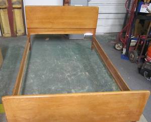 lot 671 image: Solid Wood Double Bed Frame