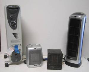 lot 678 image: Lot of 4 Electric Heaters