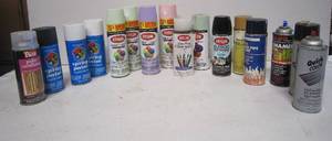 lot 733 image: Assorted Spray Paint