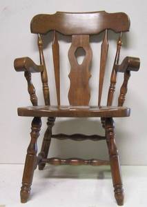 lot 742 image: Solid Wood Chair