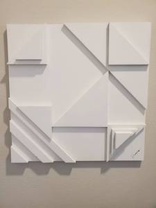 lot 3 image: Signed Wood Wall Sculpture by Stephane Fointaine