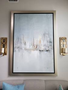lot 19 image: Large Framed & Signed Giclee on Canvas