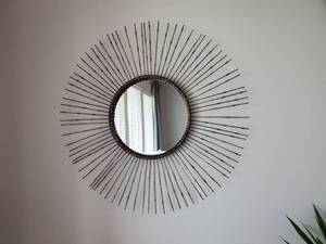 lot 56 image: Metal Starburst Mirror