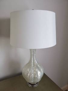lot 90 image: Art Glass Lamp with Acrylic Base