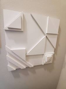 lot 108 image: Signed Wood Wall Sculpture by Stephane Fointaine