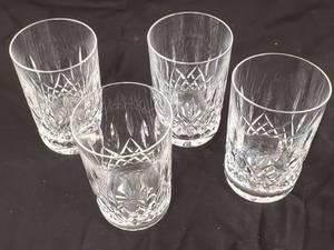 lot 10 image: 4 Cut Glass Glasses