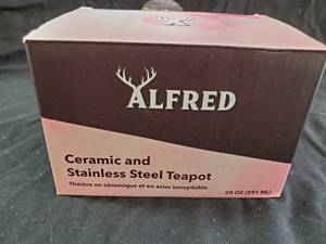 lot 100 image: Alfred Ceramic & Stainless Steel Teapot