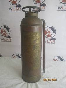 lot 2 image: 1920S ELKHART BRASS FIRE EXTINGUISHER 552859