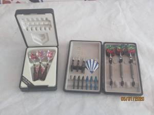 lot 20 image: &nbsp2 -SET&nbsp OF DARTS&nbsp&nbsp- GOLD 802O TUNGSTEN&nbsp&nbsp-&nbsp BUDWEISER 18 GRAM STEEL POINT TIP&nbsp