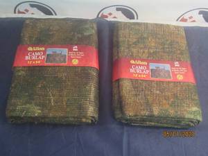 lot 69 image: TOTAL OF 2 ALLEN CAMO BURLAP 12 X 54&nbsp- DURABLE GLARE FREE CAMOUFLAGE SOLUTION THAT IS GREAT FOR GROUND BLINDS,TREE STANDS,AND WATERFOWL BLINDS&nbsp
