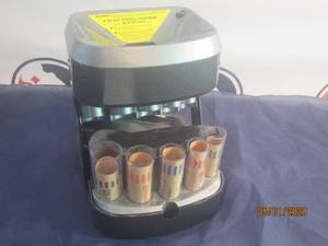lot 73 image: MOTORIZED COIN SORTER -BATTERY OPERATED WITH OVERFLOW FOR&nbsp RESIDUAL COINS&nbsp