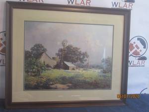 lot 100 image: MEMORABLE SPRINGTIDE LANDSCAPE FRAMED PAINTING SIGNED WINDBERG&nbsp&nbsp- 16 34 H&nbsp X 32 34 L