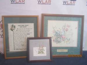 lot 109 image: TOTAL OF 3 WALL PRINTS&nbsp&nbsp- IF I COULD HAVE CHOSEN BY D MORGAN 1990&nbsp&nbsp&nbsp- THE ONE THAT&nbsp GOT AWAY&nbsp&nbsp- MAY THE BLESSING OF THE LORD BE UPON YOU&nbsp