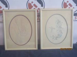 lot 117 image: TOTAL OF 2&nbsp VINTAGE FRAMED&nbsp WALL ARTS FROM MICHAELS&nbsp