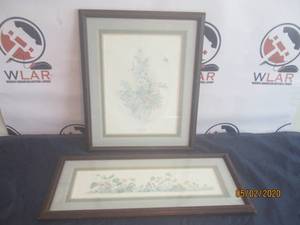 lot 118 image: TOTAL OF 2 MARY BERTRAND WATERCOLOR FRAMED WALL ARTS SIGNED &amp NUMBERED&nbsp- FRIENDS &amp FLOWERS WORTH BEYOND BEAUTY 6002900&nbsp- AMERICAN WILDFLOWER&nbsp # 2&nbsp &nbsp7642900
