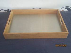 lot 136 image: HOME BAMBOO TABLE TRAY&nbsp