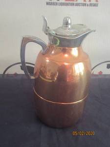 lot 151 image: ALFI ACHAT COPPER CARAFE WITH HINGED STOPPER&nbsp&nbsp- ONE LITER&nbsp