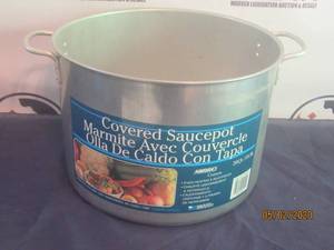 lot 170 image: MIRRO 20 QT COVERED SAUCE POT&nbsp&nbsp- MISSING LID&nbsp