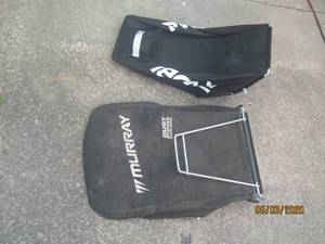 lot 202 image: MURRAY DUST STOPPER BAGGING SYSTEM LAWN MOWER GRASS CATCHER BAG &amp RYOBI LAWN MOWER GRASS CATCHER BAG