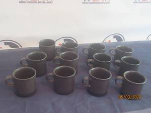 lot 253 image: TOTAL OF 12&nbsp VINTAGE MIDNIGHT SUN PFALTZGRAFF MIDNIGHT SUN COFFEE MUGS&nbsp