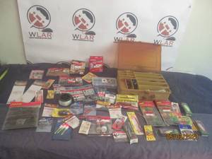 lot 211 image: GENEROUS AMOUNT OF NEW FISHING TACKLE WITH TACKLE BOX