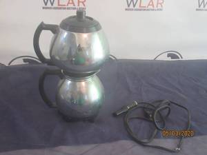 lot 297 image: SUNBEAM&nbsp VINTAGE KWIK DRIP&nbsp&nbspDOUBLE POT ALUMINUM PERCOLATOR&nbsp