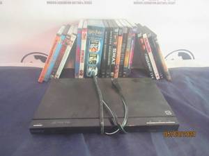 lot 319 image: SONY DVD PLAYER &amp 18 PLUS DVDS&nbsp