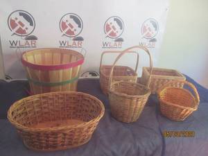 lot 324 image: TOTAL OF 6 ASSORTED BASKETS&nbsp