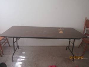 lot 337 image: WOOD FOLDING BANQUET TABLE&nbsp