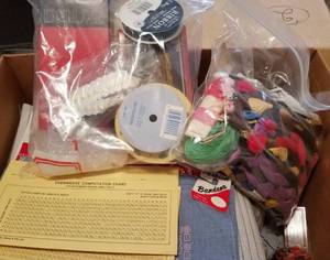 lot 106 image: LOT OF ASSORTED SEWING  CROCHET  CROSS STITCH ACCESSORIES AND SUPPLIES