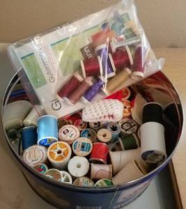lot 111 image: LOT OF ASSORTED SPOOLS OF THREAD