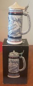 lot 4 image: VINTAGE 1981 AVON FLYING CLASSICS CERAMIC STEIN (BRAND NEW)
