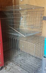 lot 223 image: LOT OF 2 LARGE SIZE ANIMAL CAGES