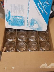 lot 246 image: BOX LOT OF BALL CANNING JARS (NEW)