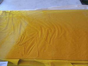 lot 439 image: Yellow stained glass 26x12  qty  5